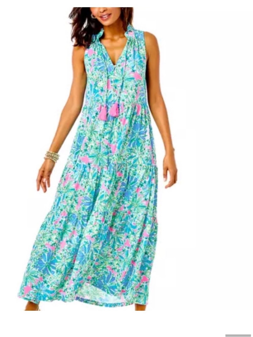 Lilly Pulitzer Soleil Pink Maxi Dress